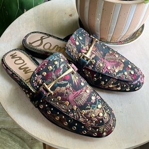 Sam Edelman Marilyn bird print mule. Size 6-1/2
